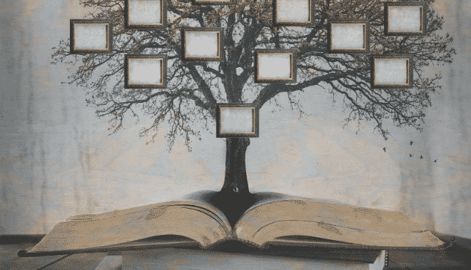 Family tree and book.