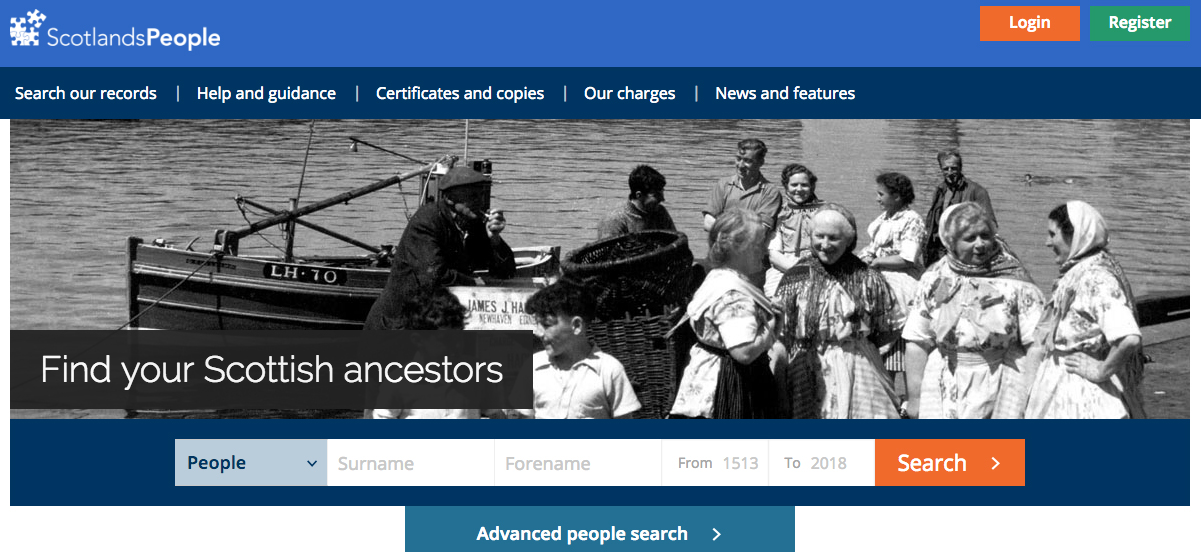 This ScotlandsPeople Guide will help you find records on the site, beginning with a quick search of the home page.