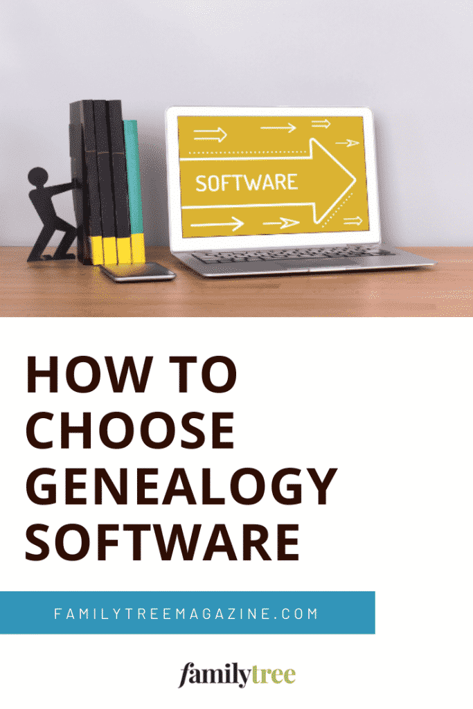 Genealogy software guide pin.