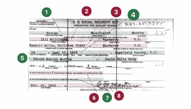 Social Security Application Form SS-5