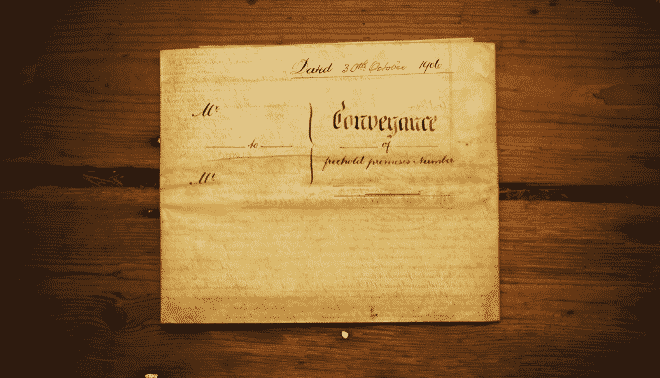Conveyance document from 1906. 