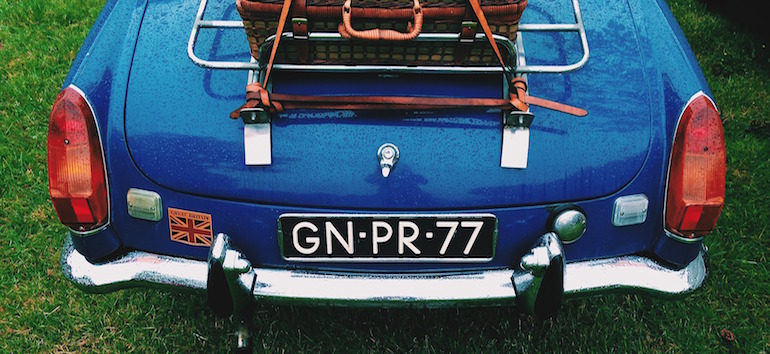 Vintage English car