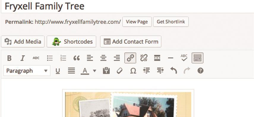 how to build a family history site, how to create genealogy website