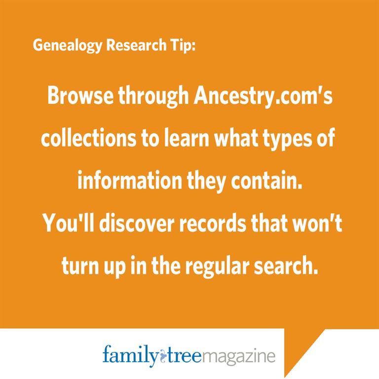 Ancestry.com Tip