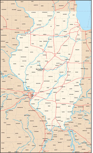 STATE state map with county outlines