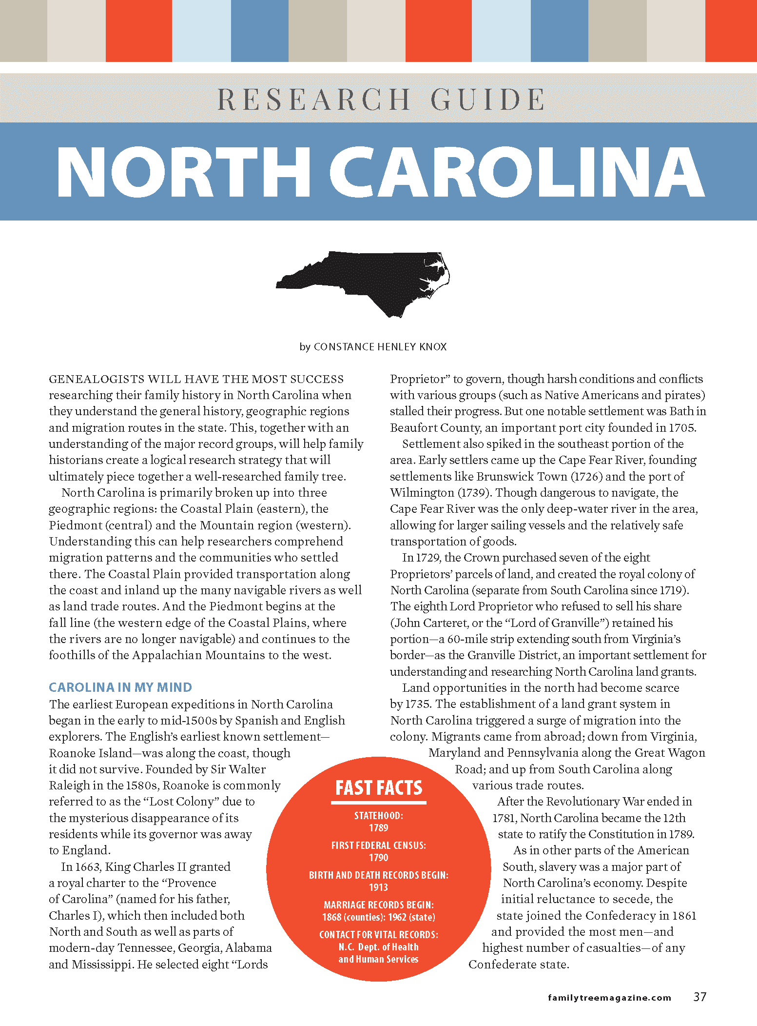 North Carolina Research Guide Digital Download