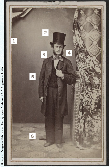Civil War-era photo of William Lyttle of Fort Wayne, Ind. wearing a tall hat.