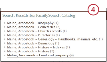 search results