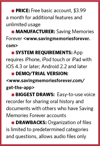 Saving Memories Forever information