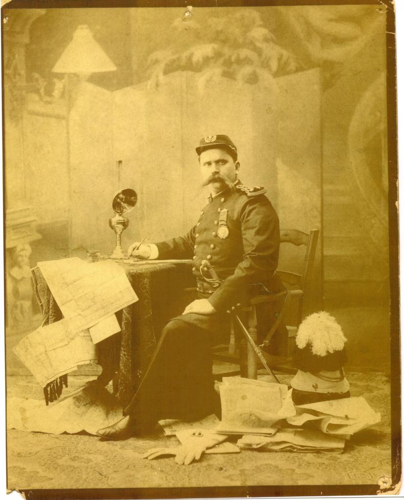 old mystery photo of man in military uniform