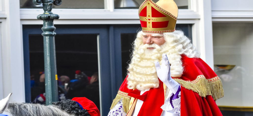 Sinterklass or Saint Nicholas in a parade.