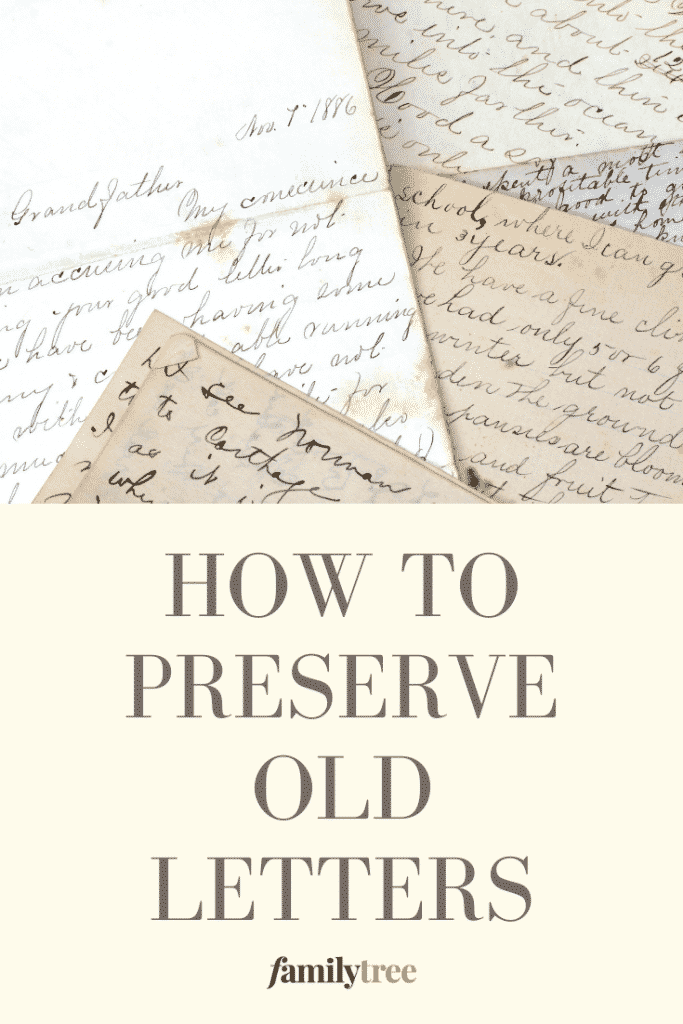 How to Preserve Old Letters