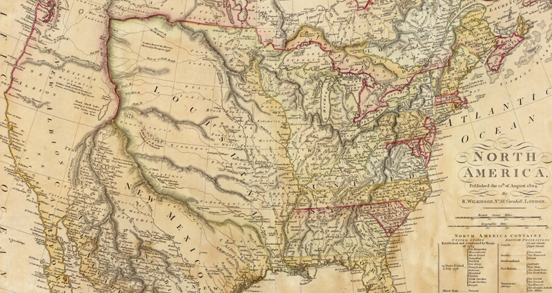 This Louisiana Purchase map shows how the US' size doubled in 1803.