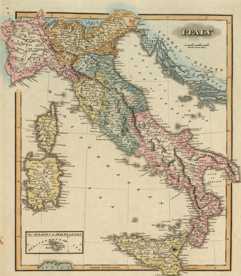 Printable Map Of Ancient Italy