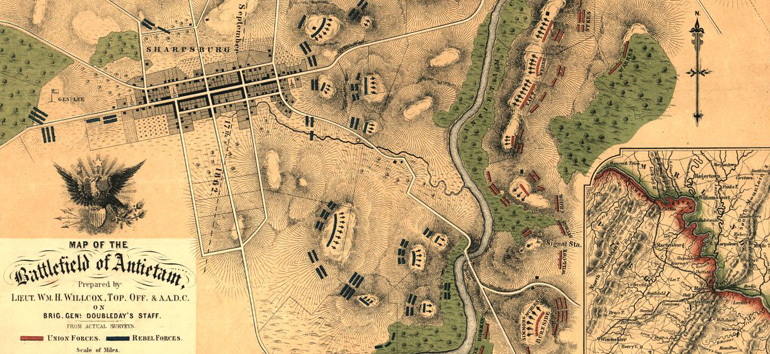 This Battle of Antietam map shows how the bloodiest day in US history unfolded.