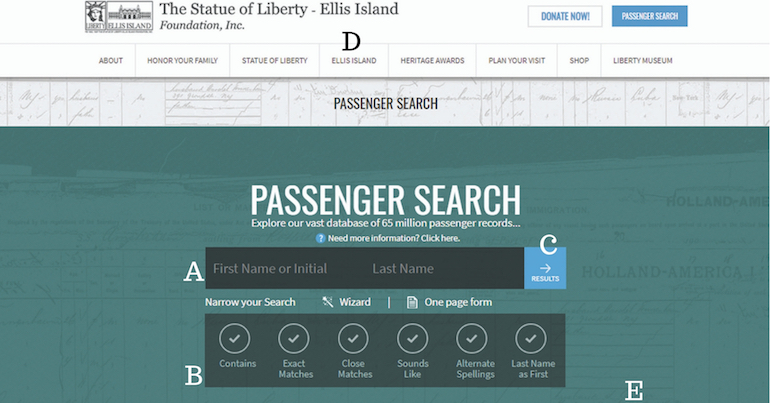 Searching New York Passenger Lists
