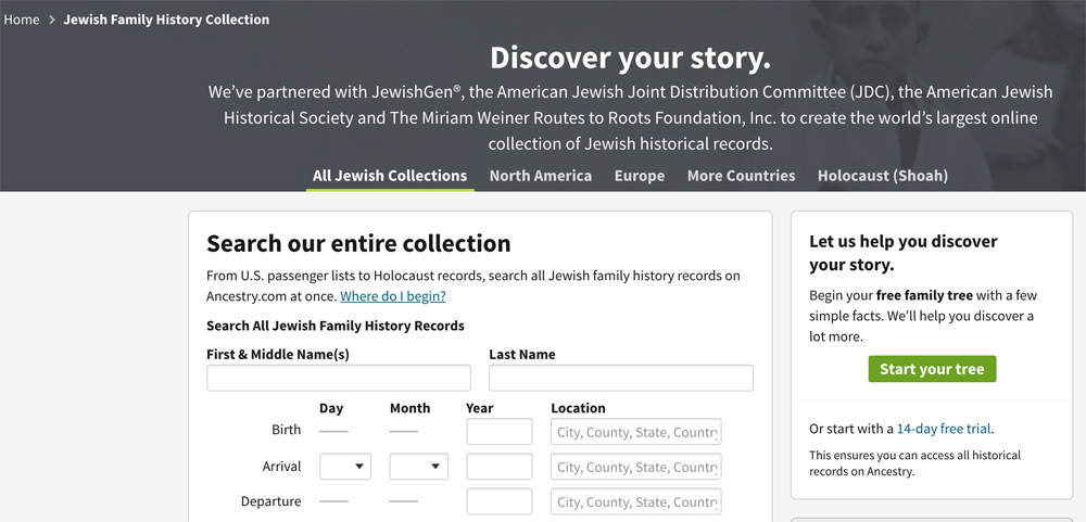 You can also search for your Ashkenazi Jewish genealogy on Ancestry, which has many of the same records as JewishGen.