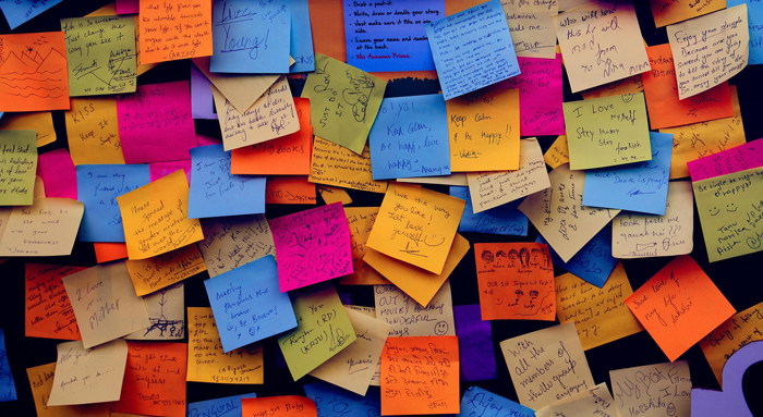 Sticky notes. Plan ahead with notes to your future self.