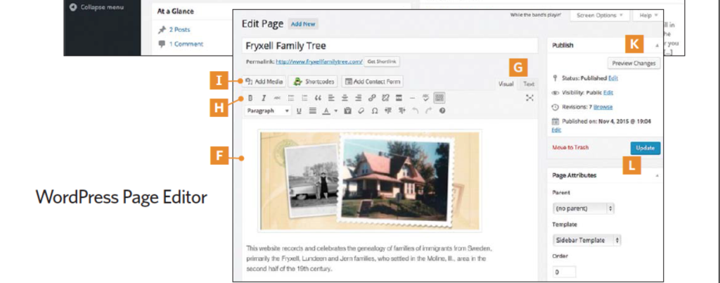 Create a beautiful family website by following these six steps.
