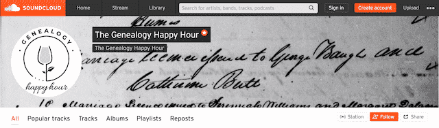 the genealogy happy hour podcast on soundcloud