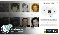 Screenshot of The Barefoot Genealogist's YouTube channel