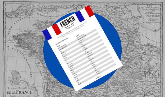 French genealogy word list